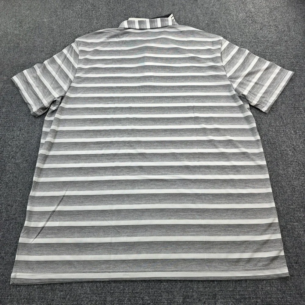 Adidas Golf Polo Shirt Mens XL Gray White 2 Color‎ Stripe HR7983 NWT
